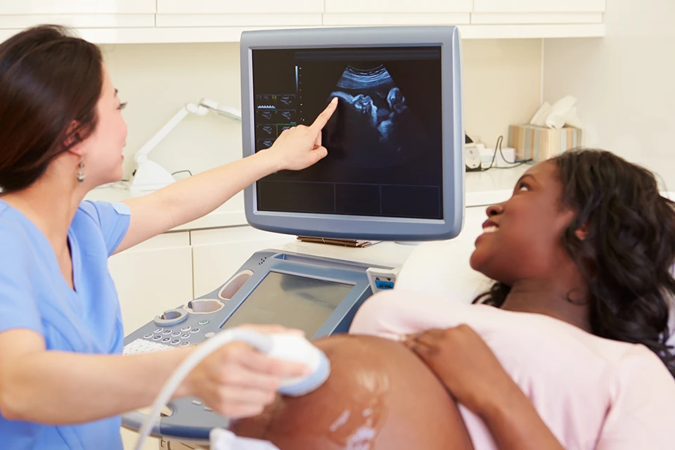 Ultrasound pregnancy exam